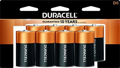 Duracell D Batteries 8 Pack New